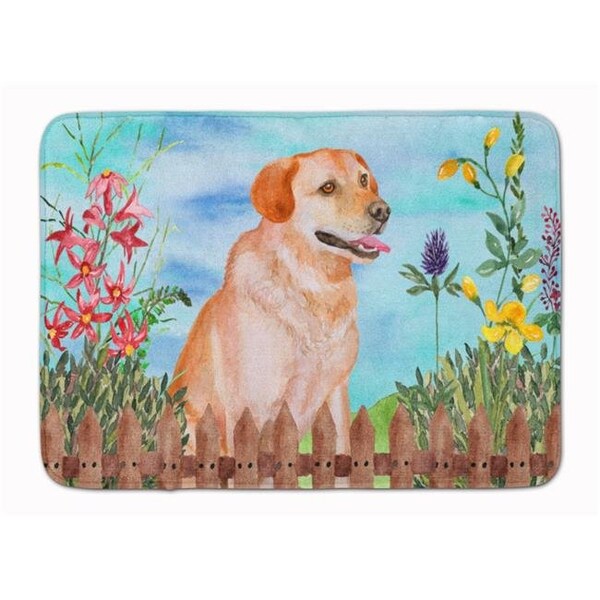 Carolines Treasures Carolines Treasures CK1276RUG Labrador Retriever Spring Machine Washable Memory Foam Mat CK1276RUG - main